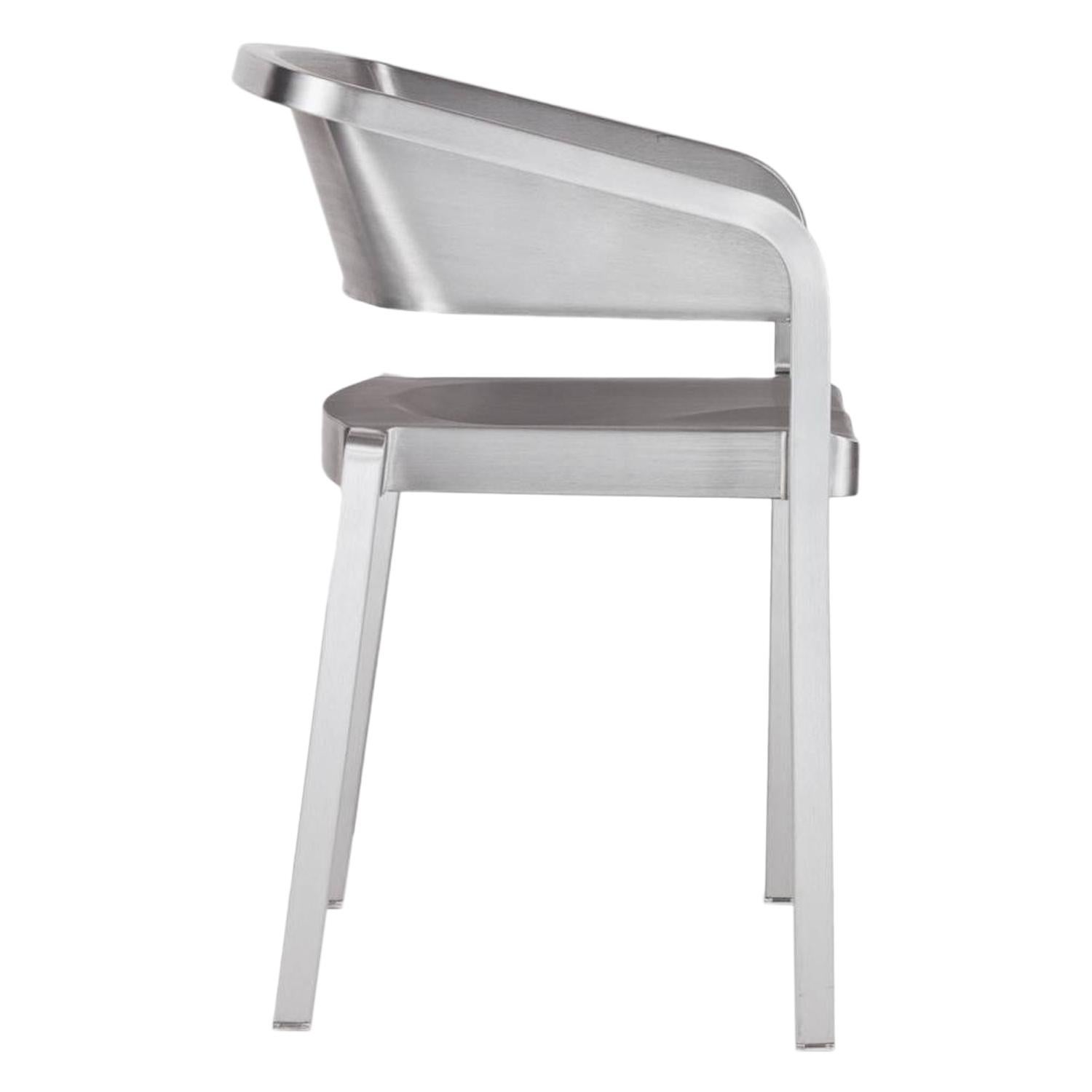 Emeco Soso Stacking Armchair in Brushed Aluminum by Jean Nouvel 