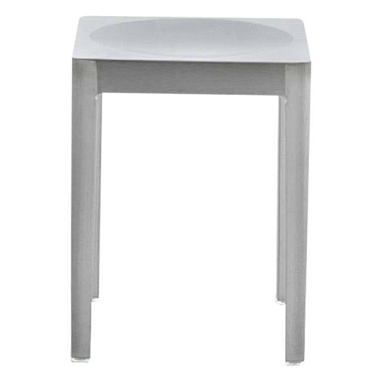 Emeco Stool in Brushed Aluminum by Philippe Starck For Sale at 1stDibs