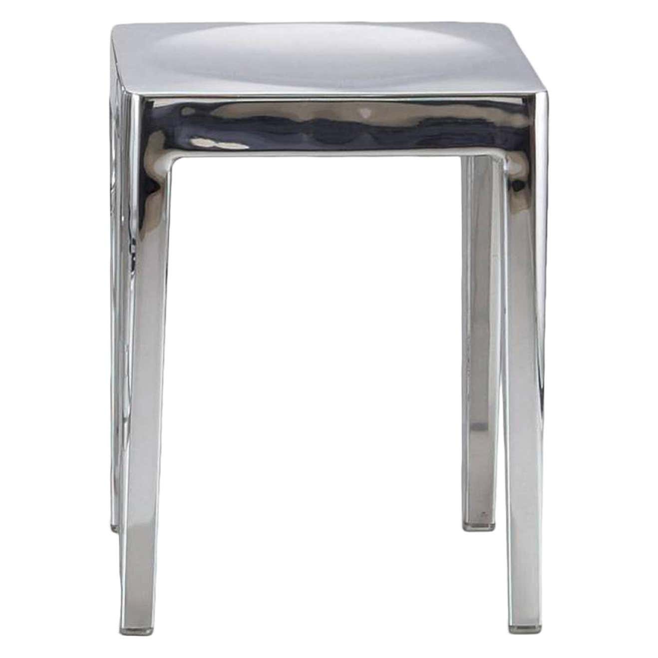 Emeco Stool in Polished Aluminum by Philippe Starck For Sale at 1stDibs