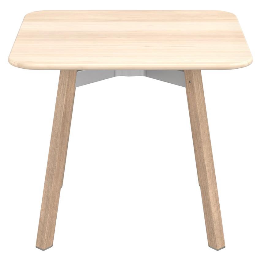 Emeco Su Square Low Table with Oak Frame & Accoya Wood Top by Nendo