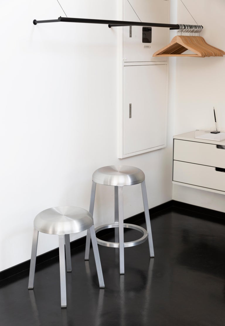 Emeco ZA Counter Stool in Brushed Finish by Naoto Fukasawa For Sale at ...