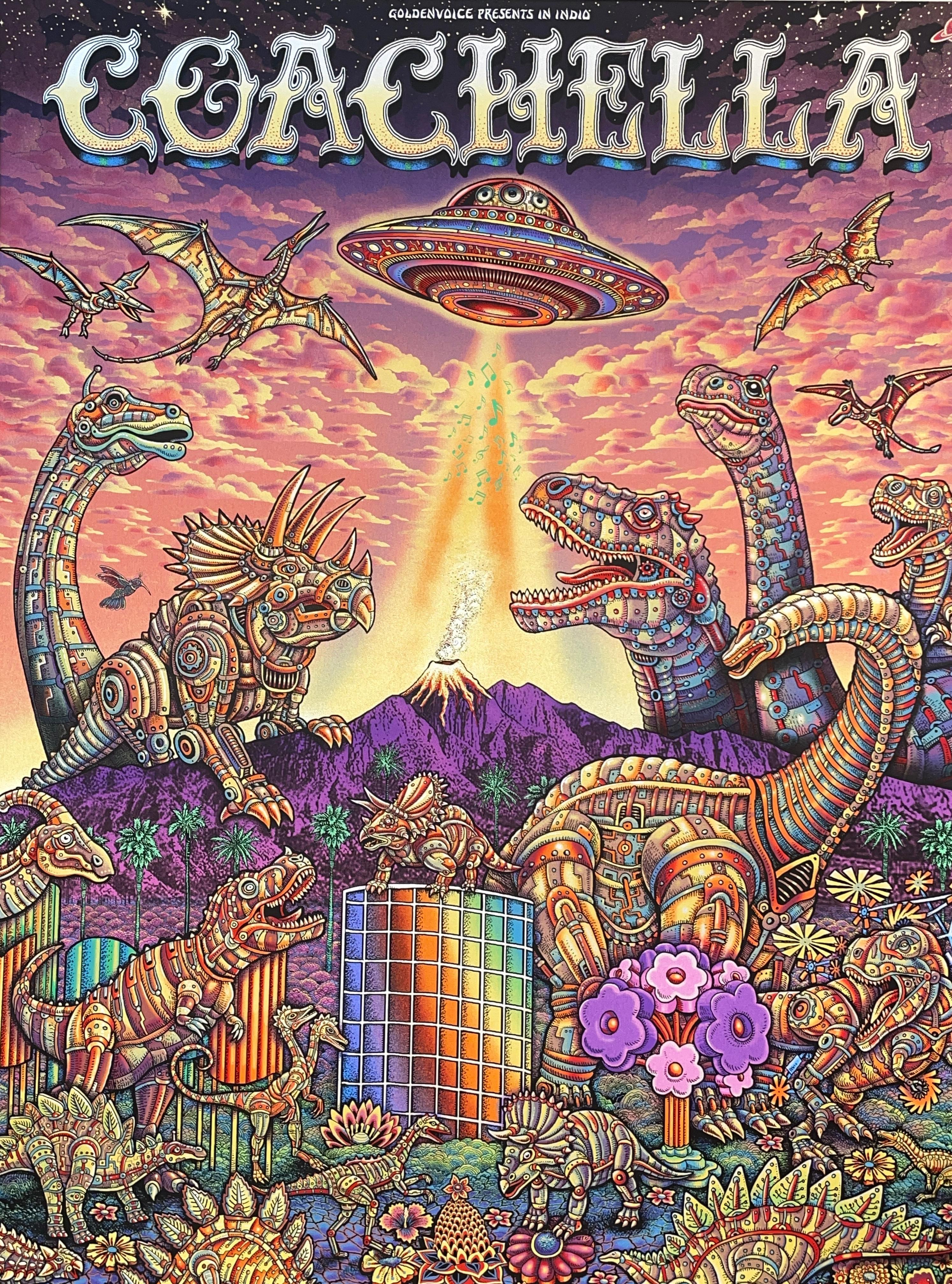 Coachella 2025 EMEK POSTER Print SOLD OUT Artist Edition Signed Numbered Doodled 4