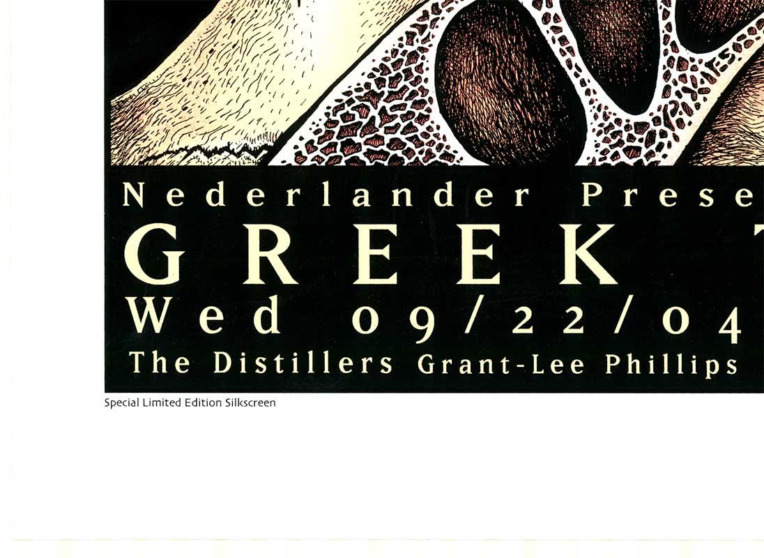 Pixies — Original 2004 Serigraph by Emek — Hand-Signed by All Four Band Members For Sale 6