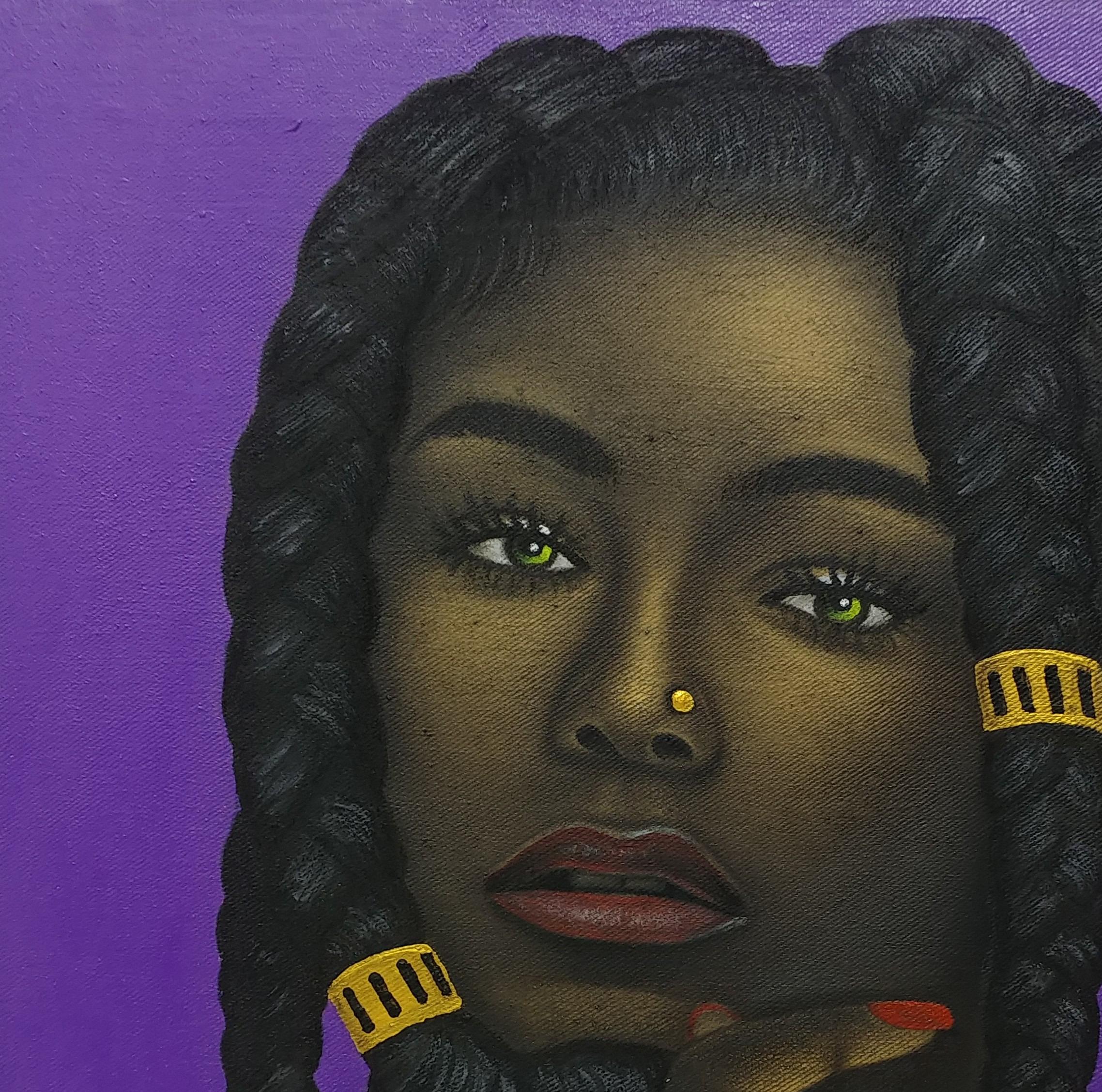 Beauty of Blackness (Olanma) - Painting by Emeka Ndibam