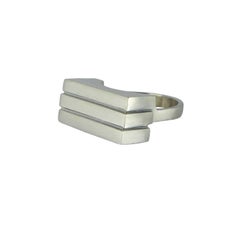 Emer Roberts Solid Silver Architectural Ring