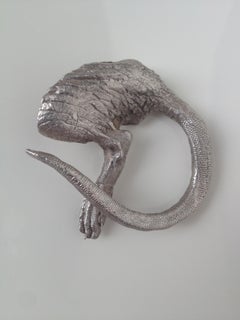 Emer Roberts Sterling Silver Rats Ass Brooch