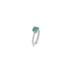 Emerald 1.43 Carat & Diamond Ring