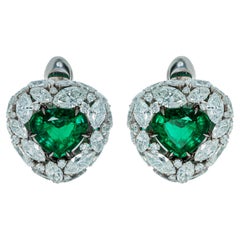 Emerald Clip-on Earrings