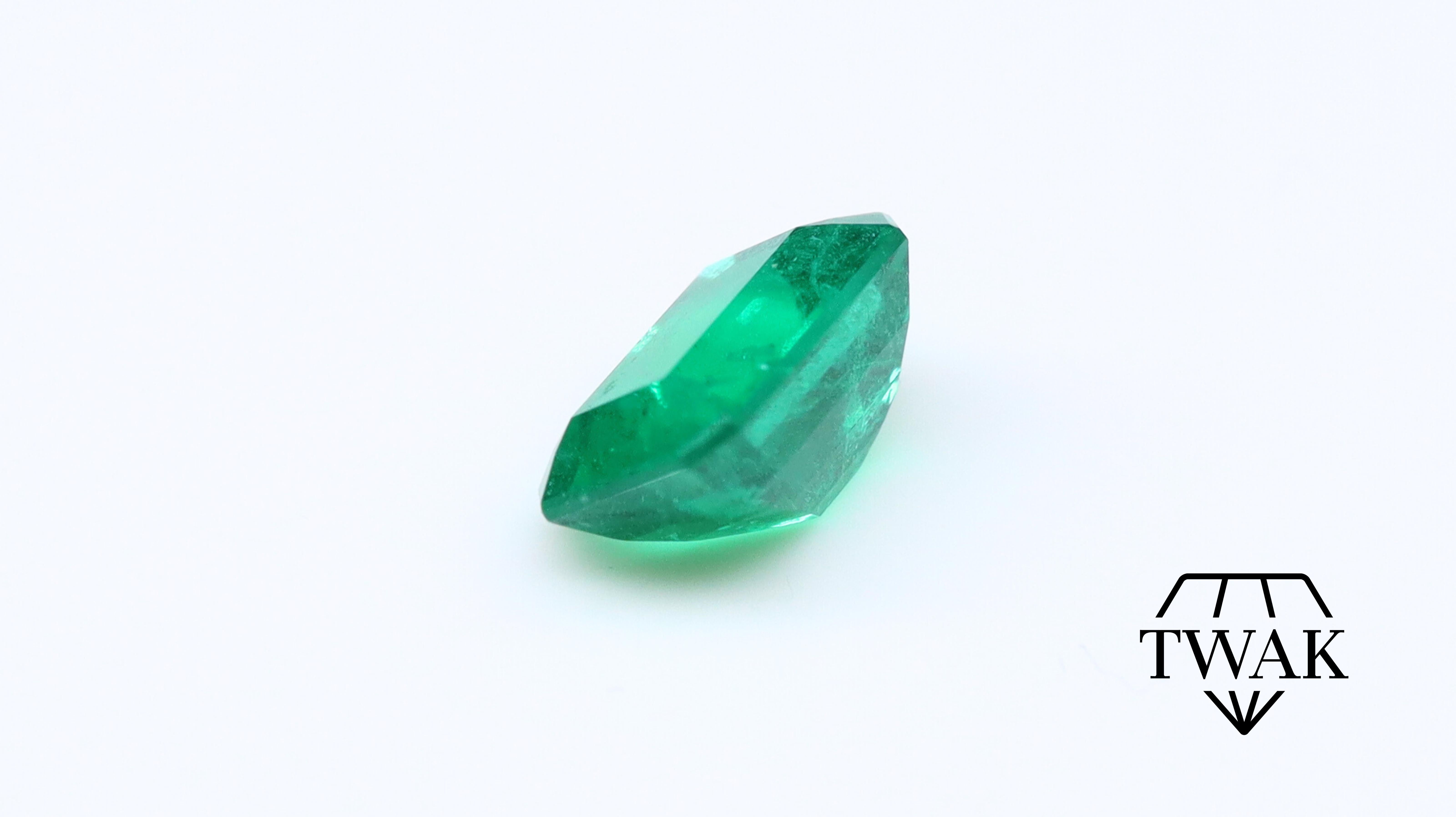 Emerald 7x5mm 1.01ct In New Condition For Sale In Antwerpen, BE