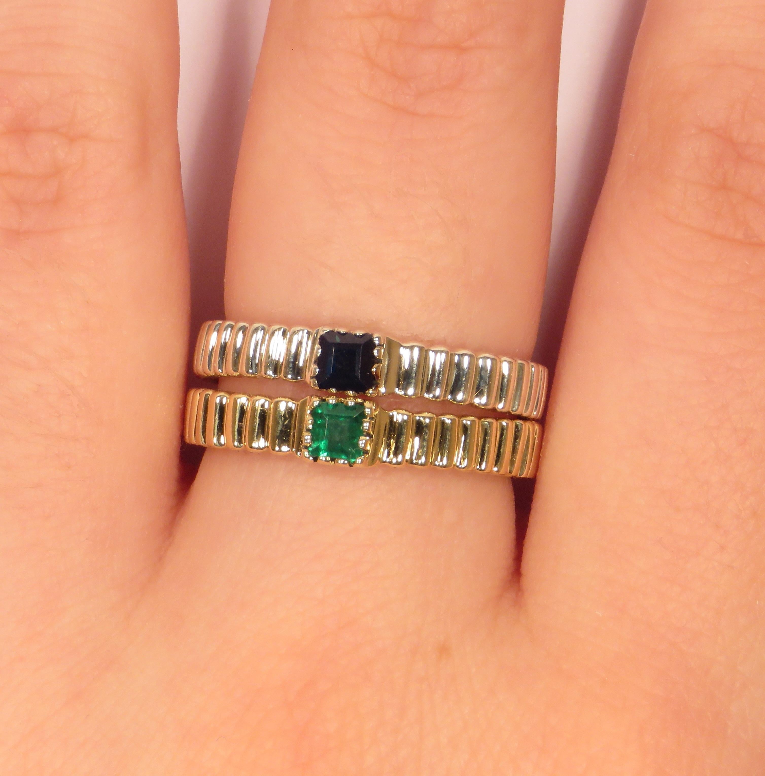 Bague en or jaune 9 carats fabriquée à la main en Italie Pour femmes en vente