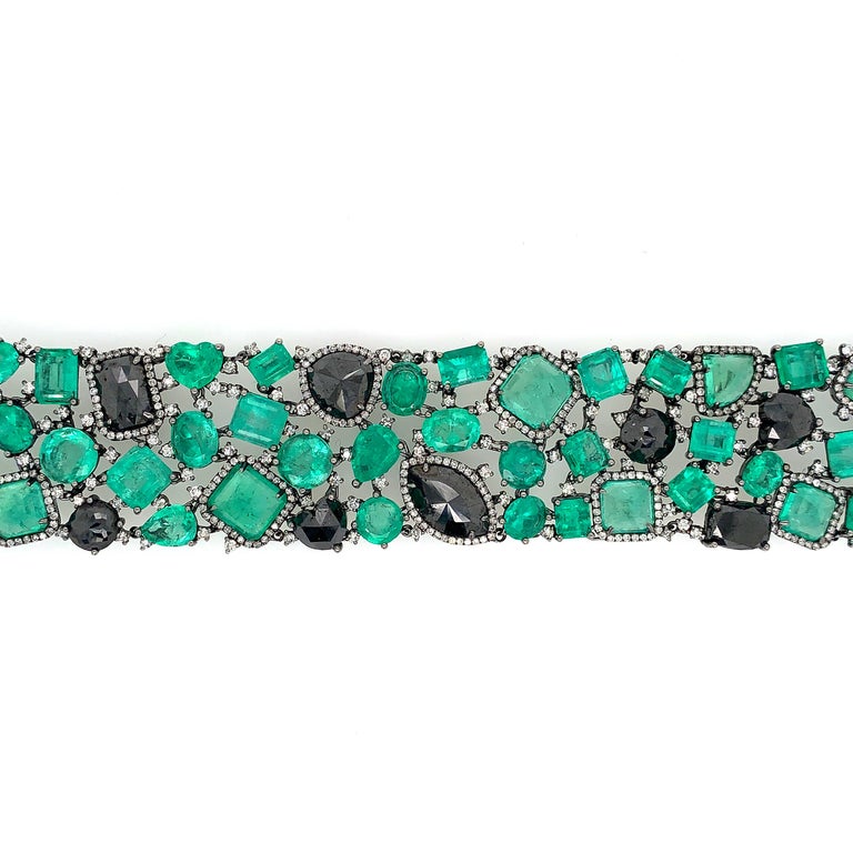 Celeste Bracelet Emerald Black Diam