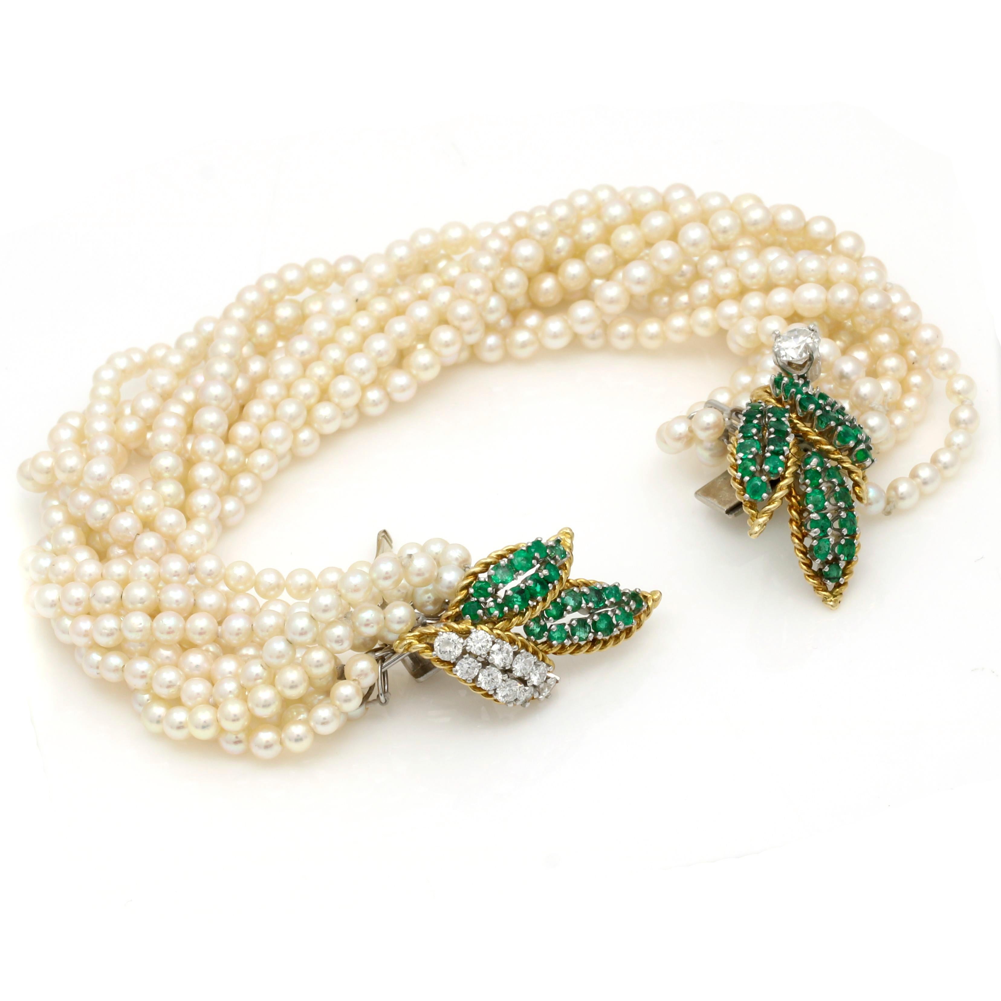 pearl and emerald bracelet