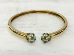 Bracciale con smeraldi e diamanti