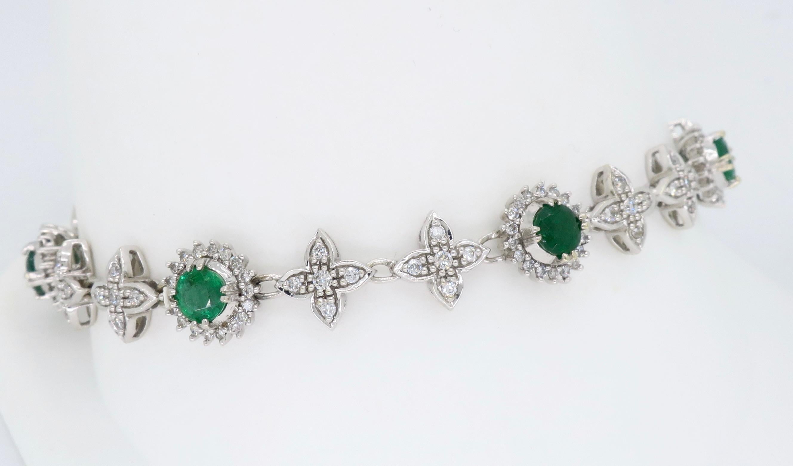 Emerald and Diamond Bracelet 1