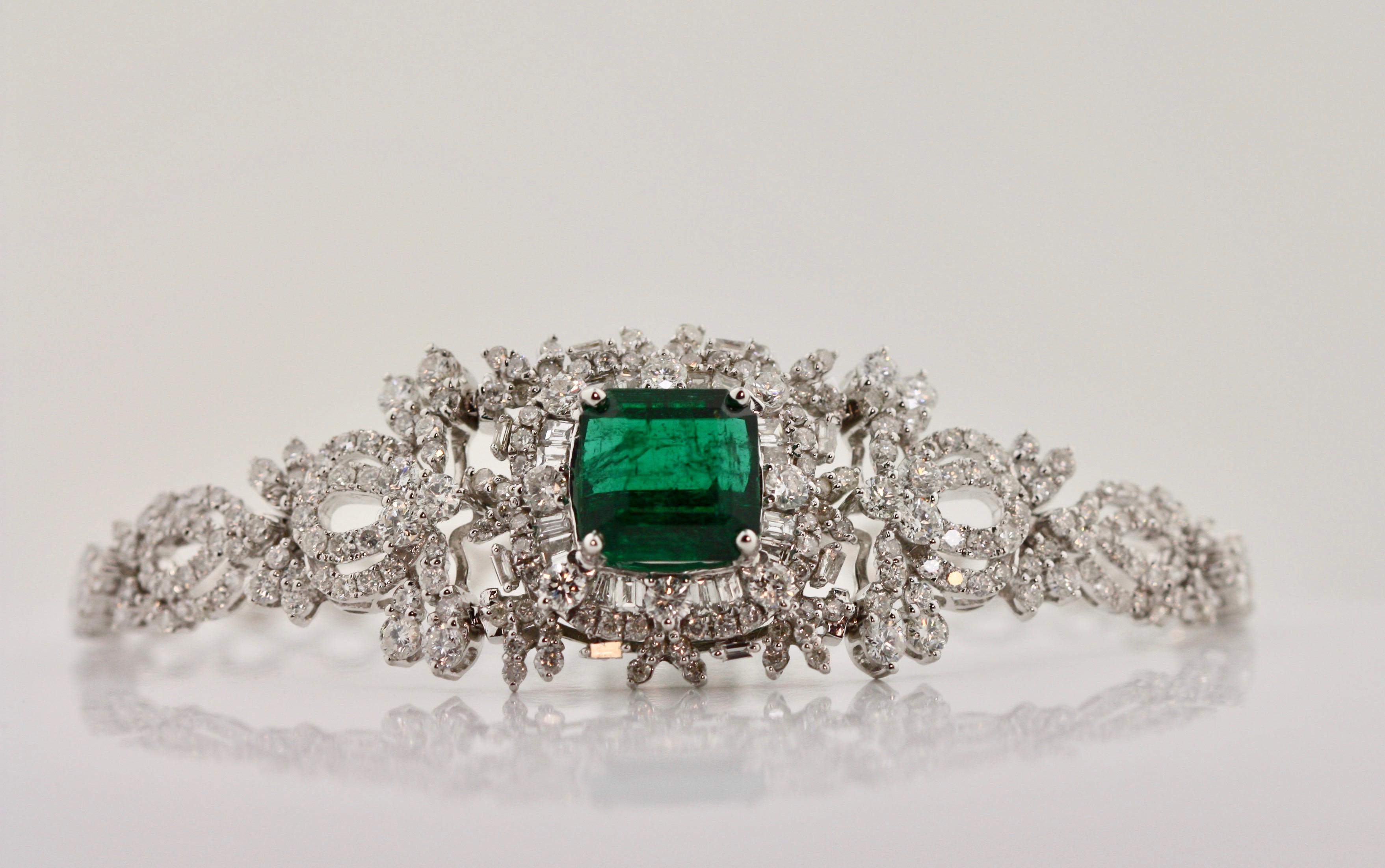 Emerald and Diamond Bracelet 2