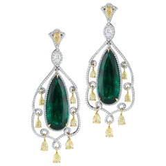 Emerald and Diamond Earring by RayazTakat
