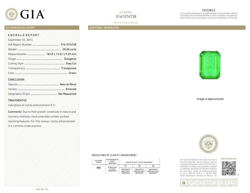 Modern Emerald and Diamond Earring For Sale