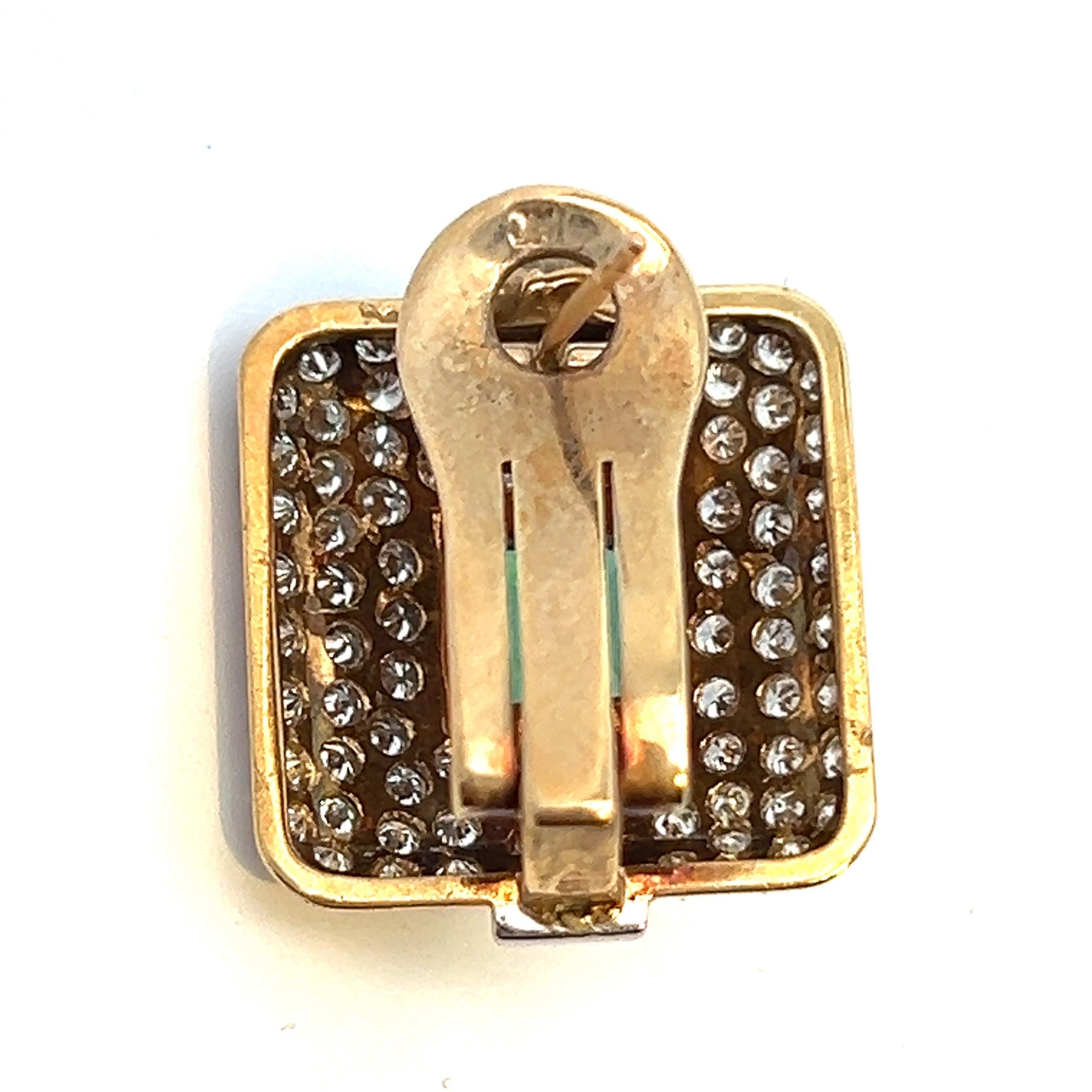 Emerald and Diamond Earrings For Sale 2