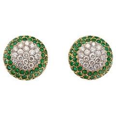 Emerald and Diamond Earrings