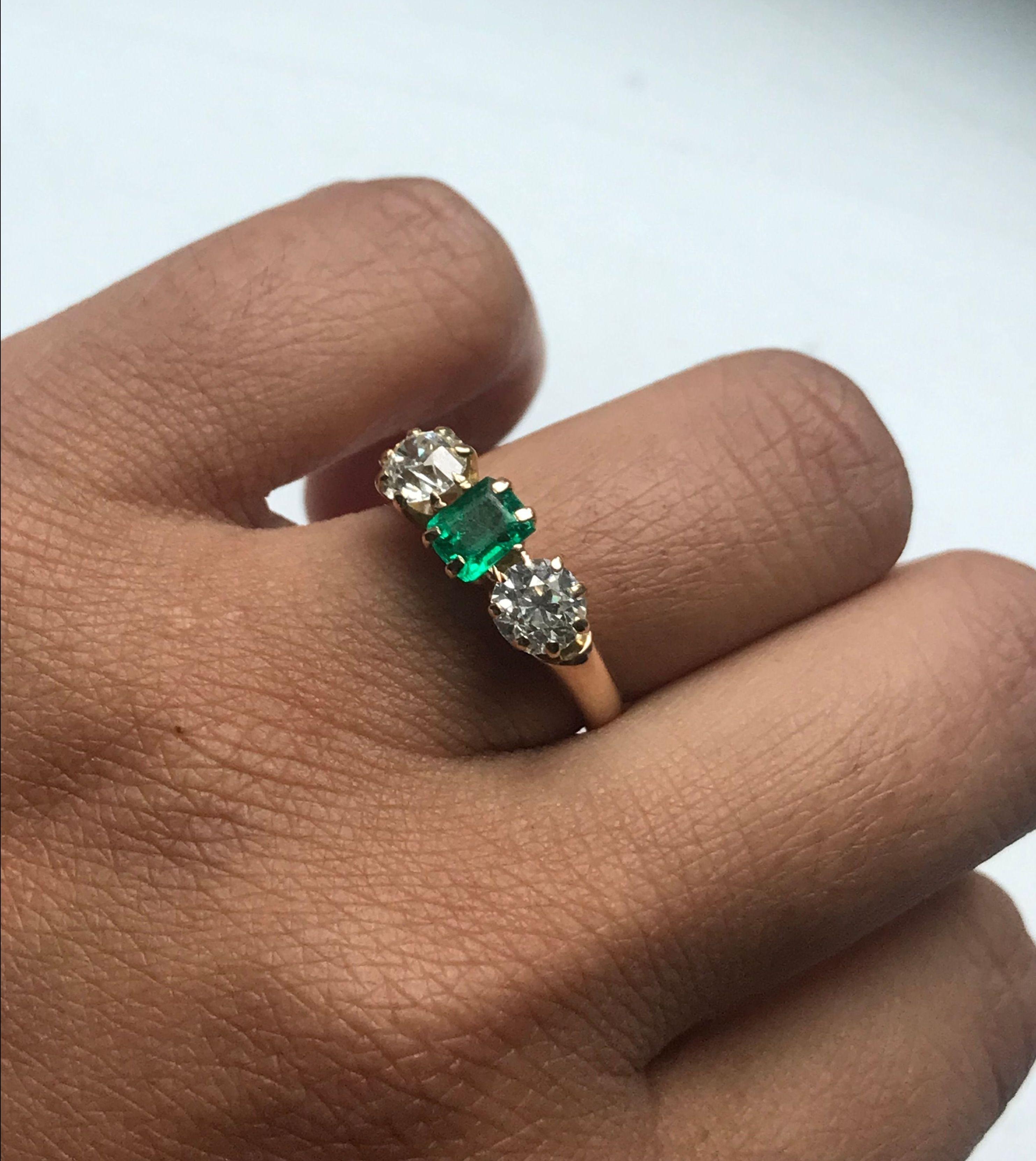 edwardian emerald ring
