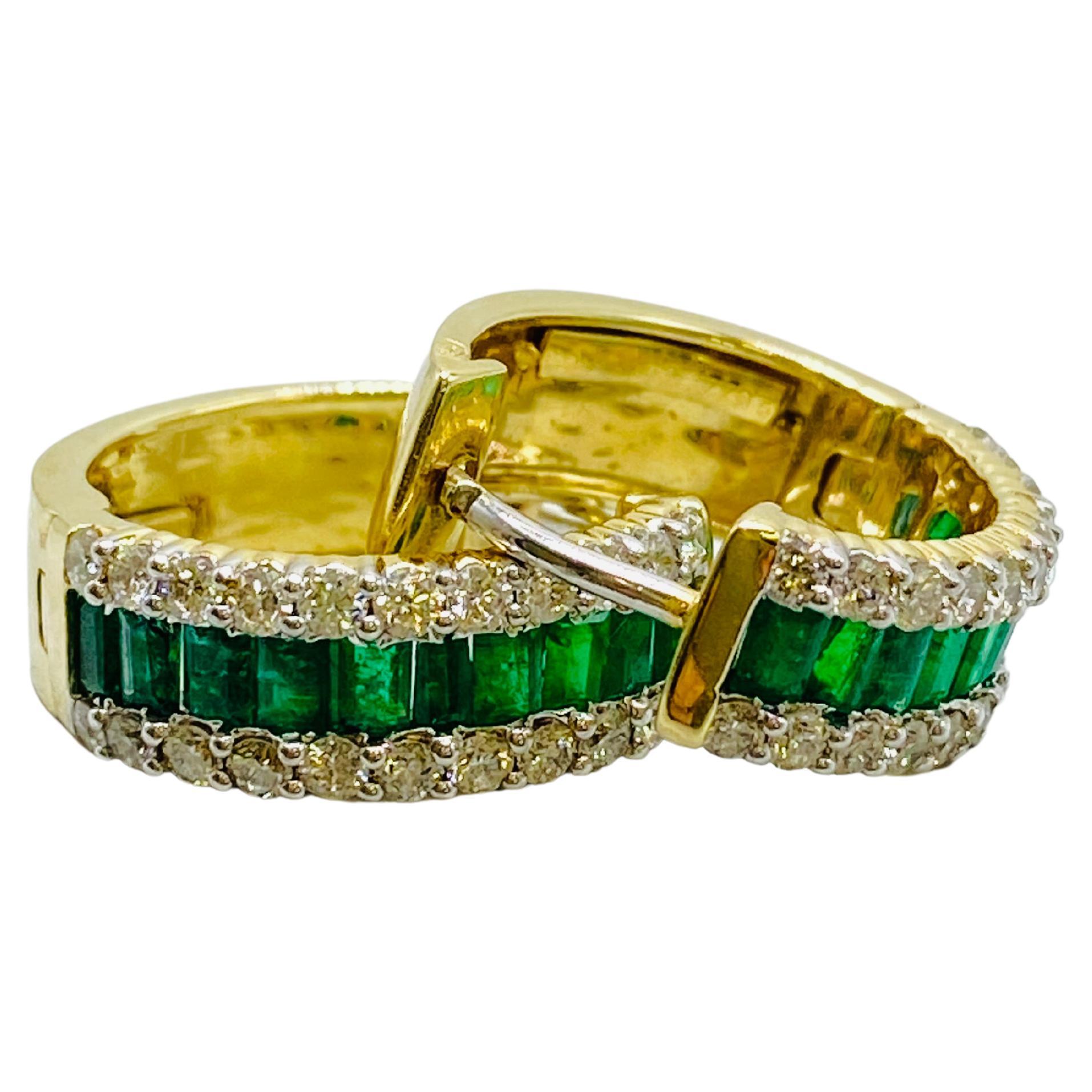 Diamond “X” Hoop Earrings For Sale at 1stDibs