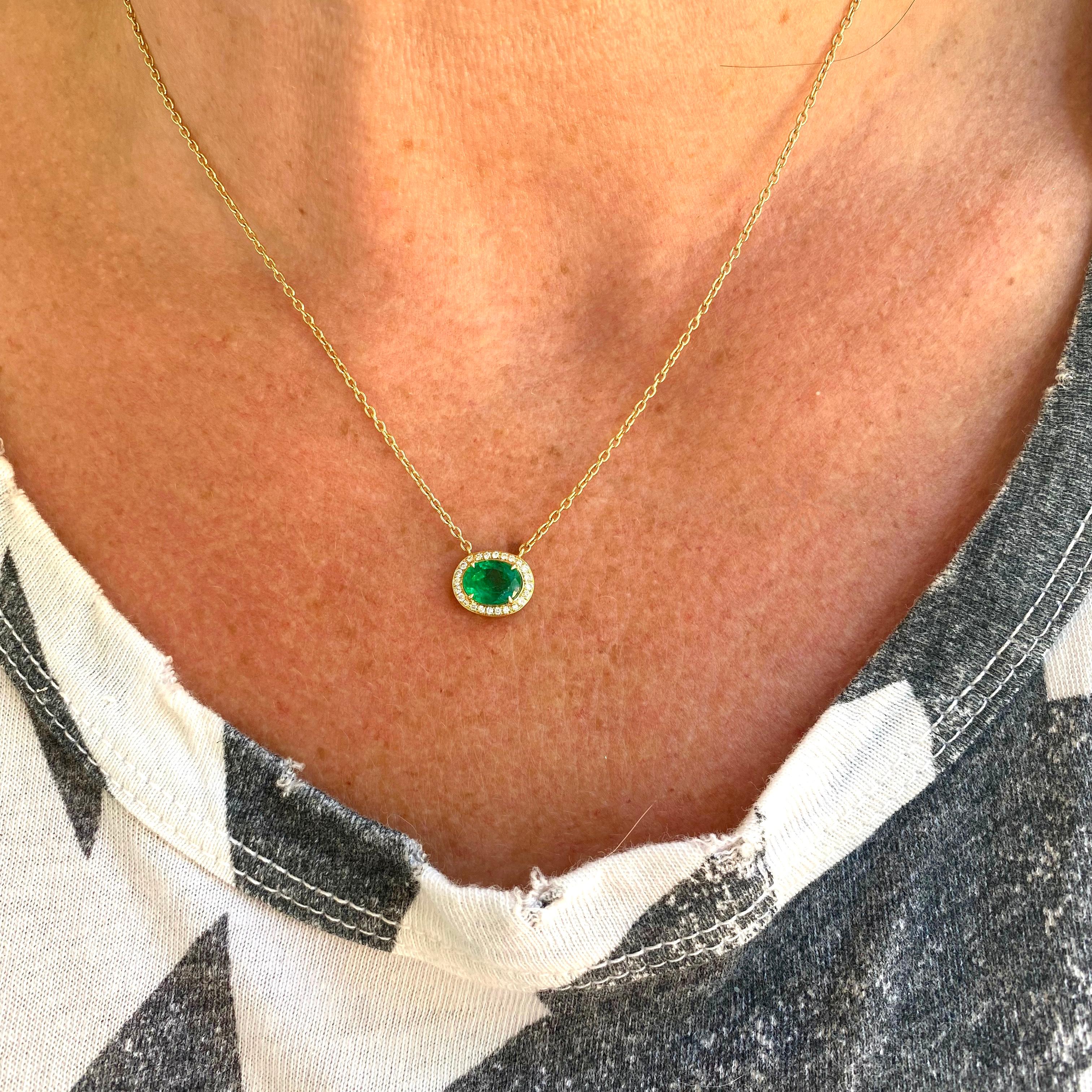 Emerald and Diamond Necklace by Salavetti 1