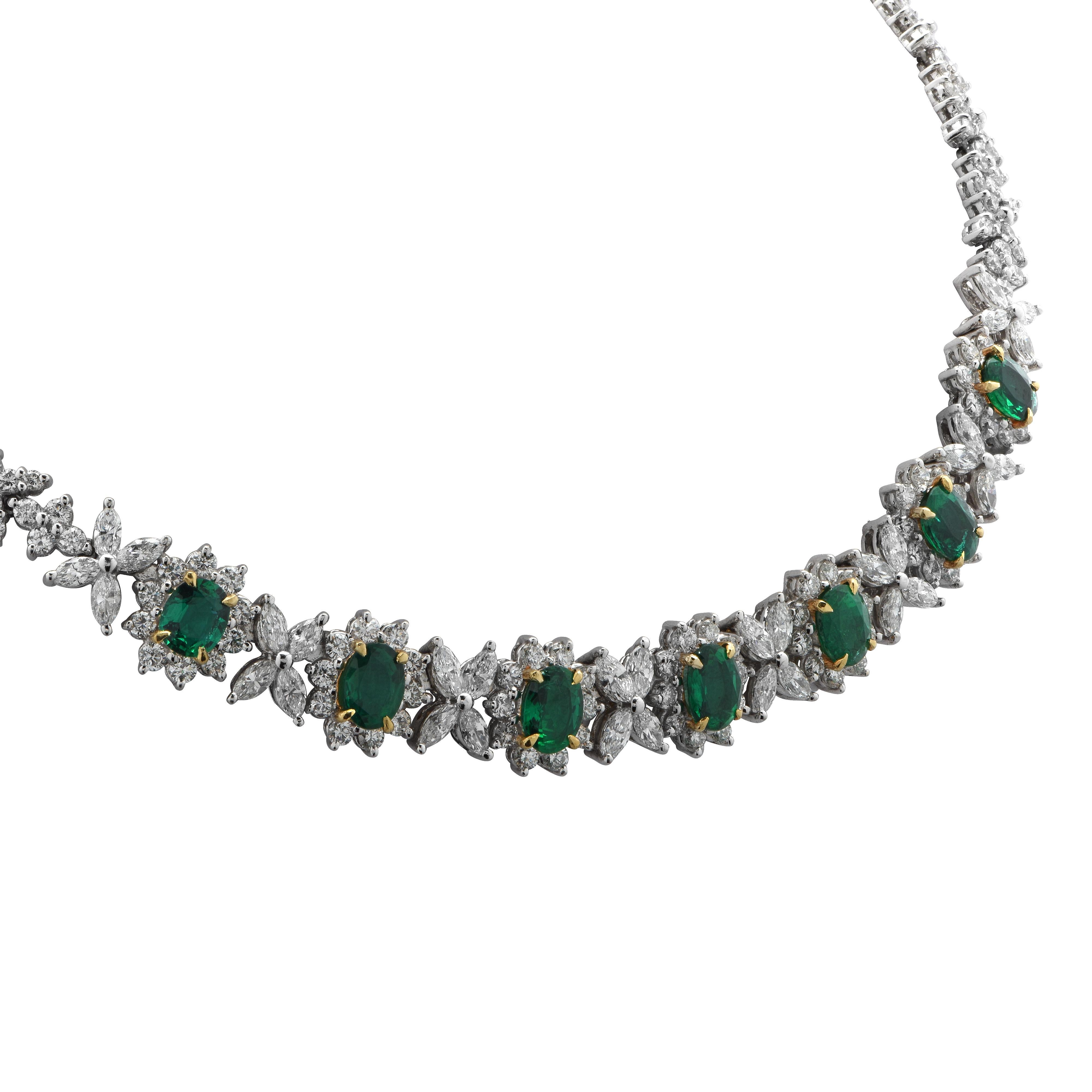 modern emerald necklace