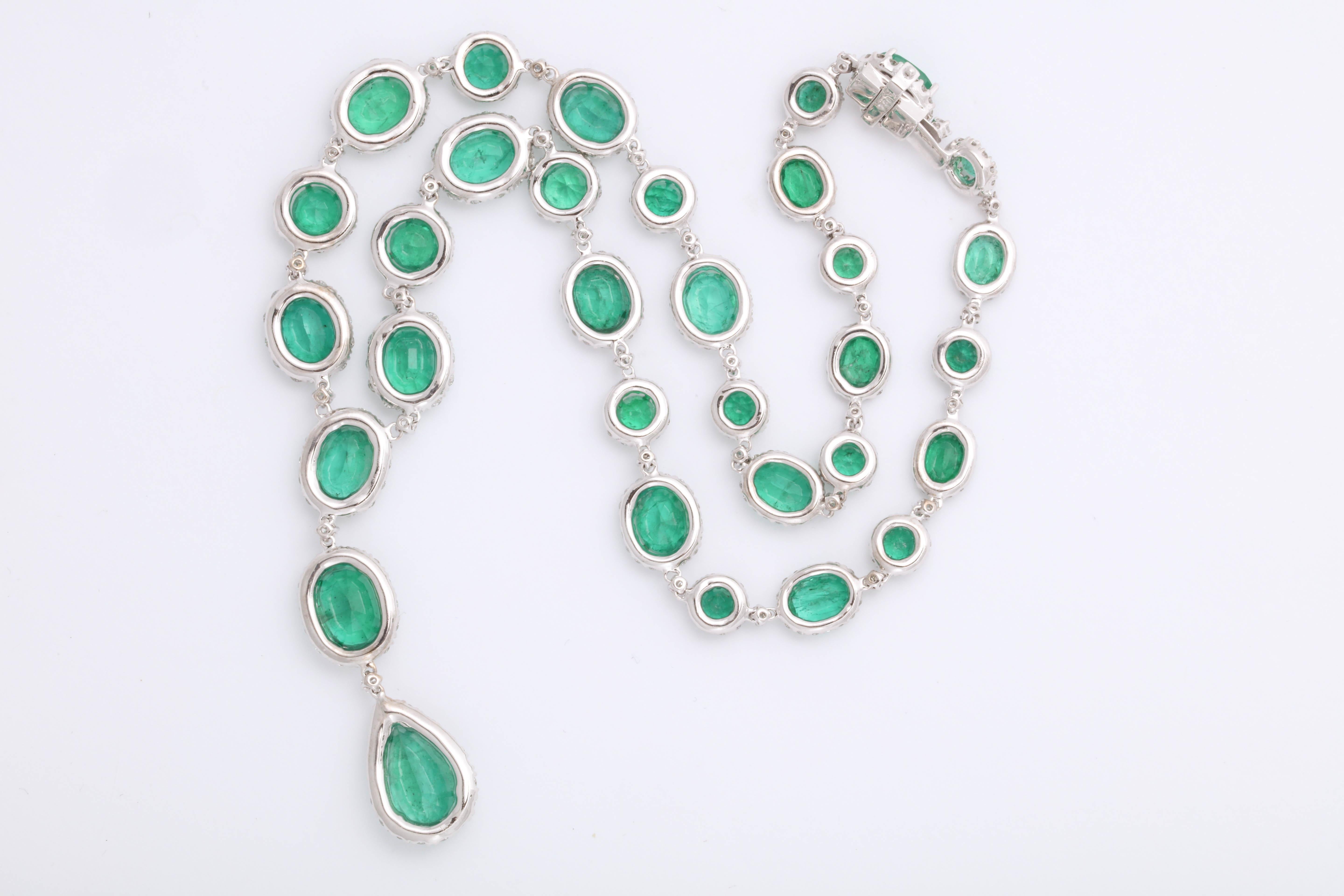 Emerald and Diamond Necklace 1