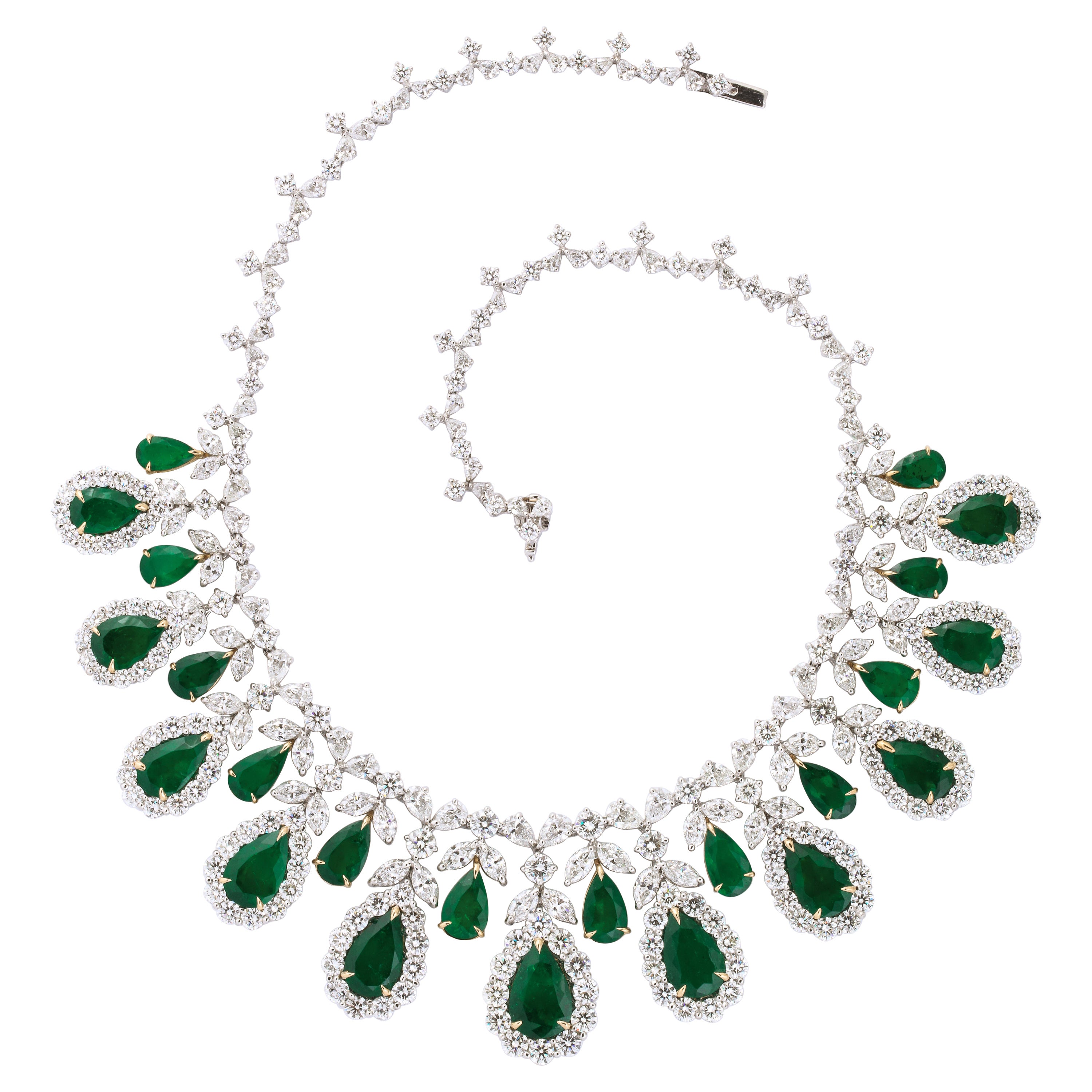 Collar de Esmeraldas y Diamantes