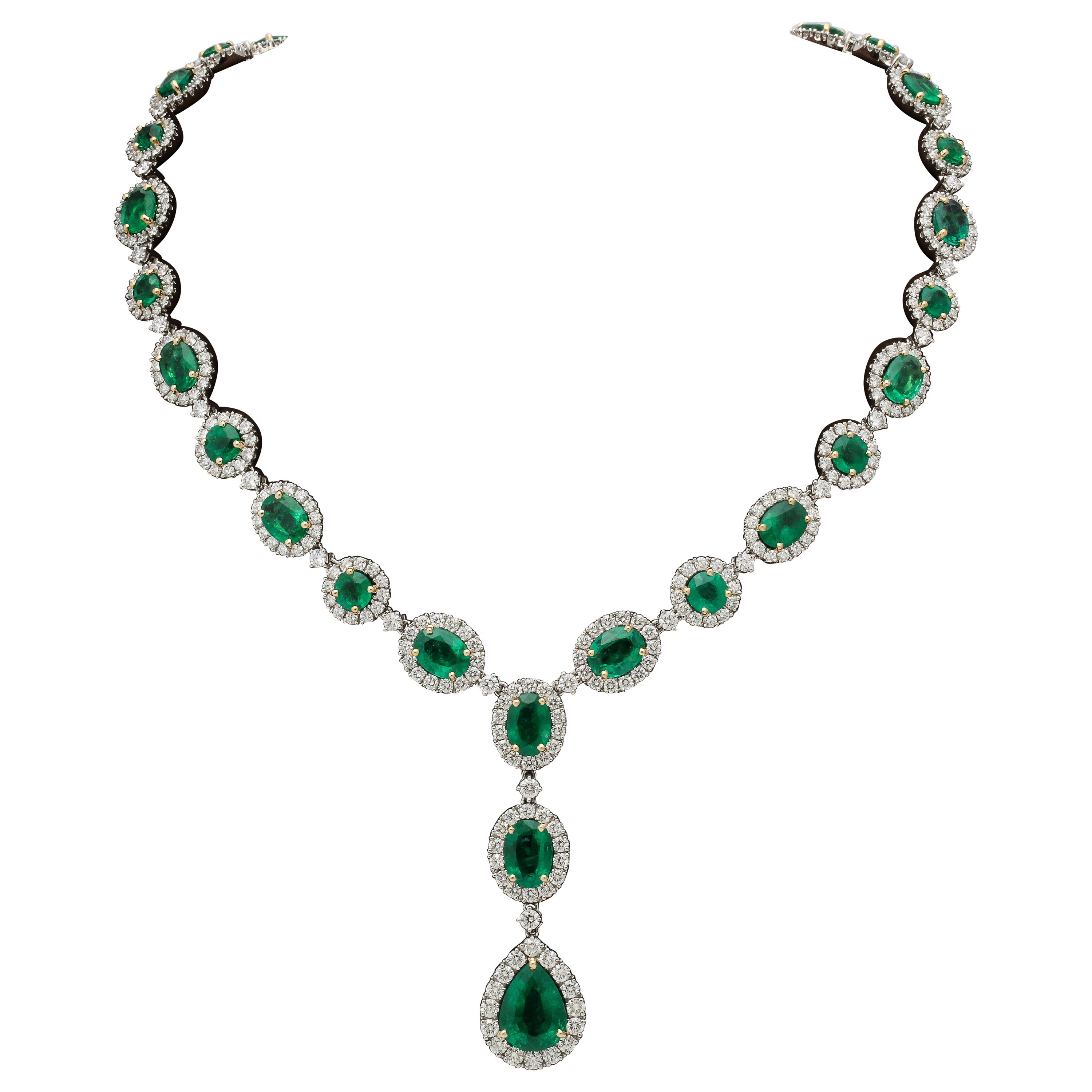 Collana di smeraldi e diamanti