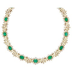 Emerald and Diamond Necklace