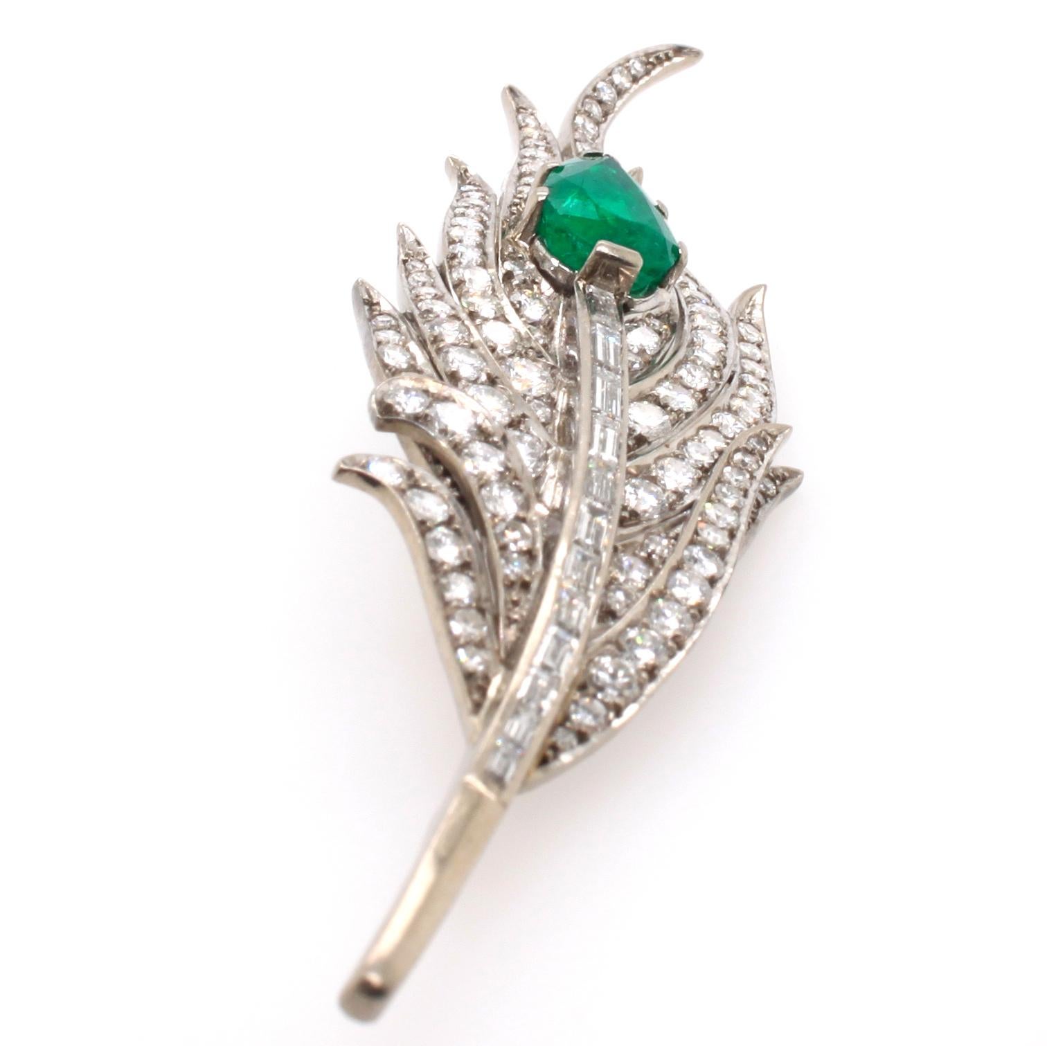 peacock brooch diamond