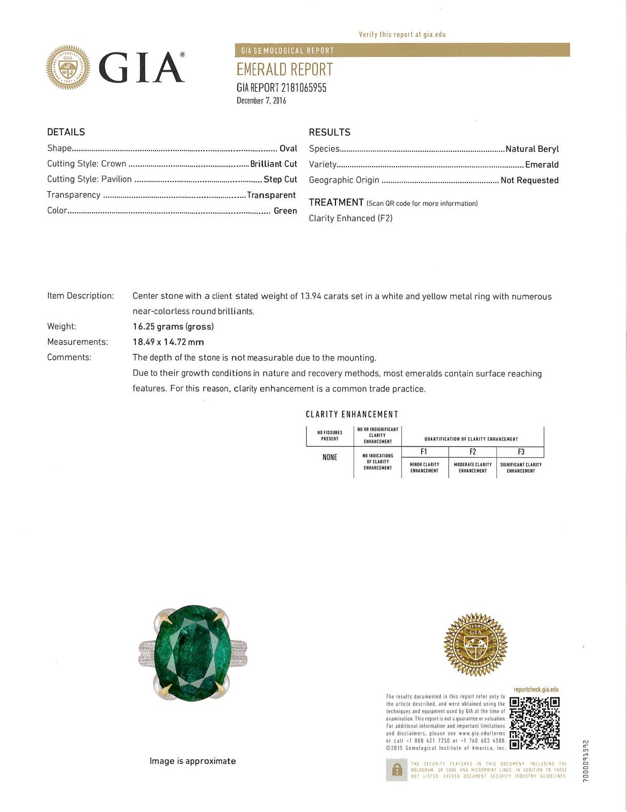 Oval Cut Emerald and Diamond Ring by RayazTakat