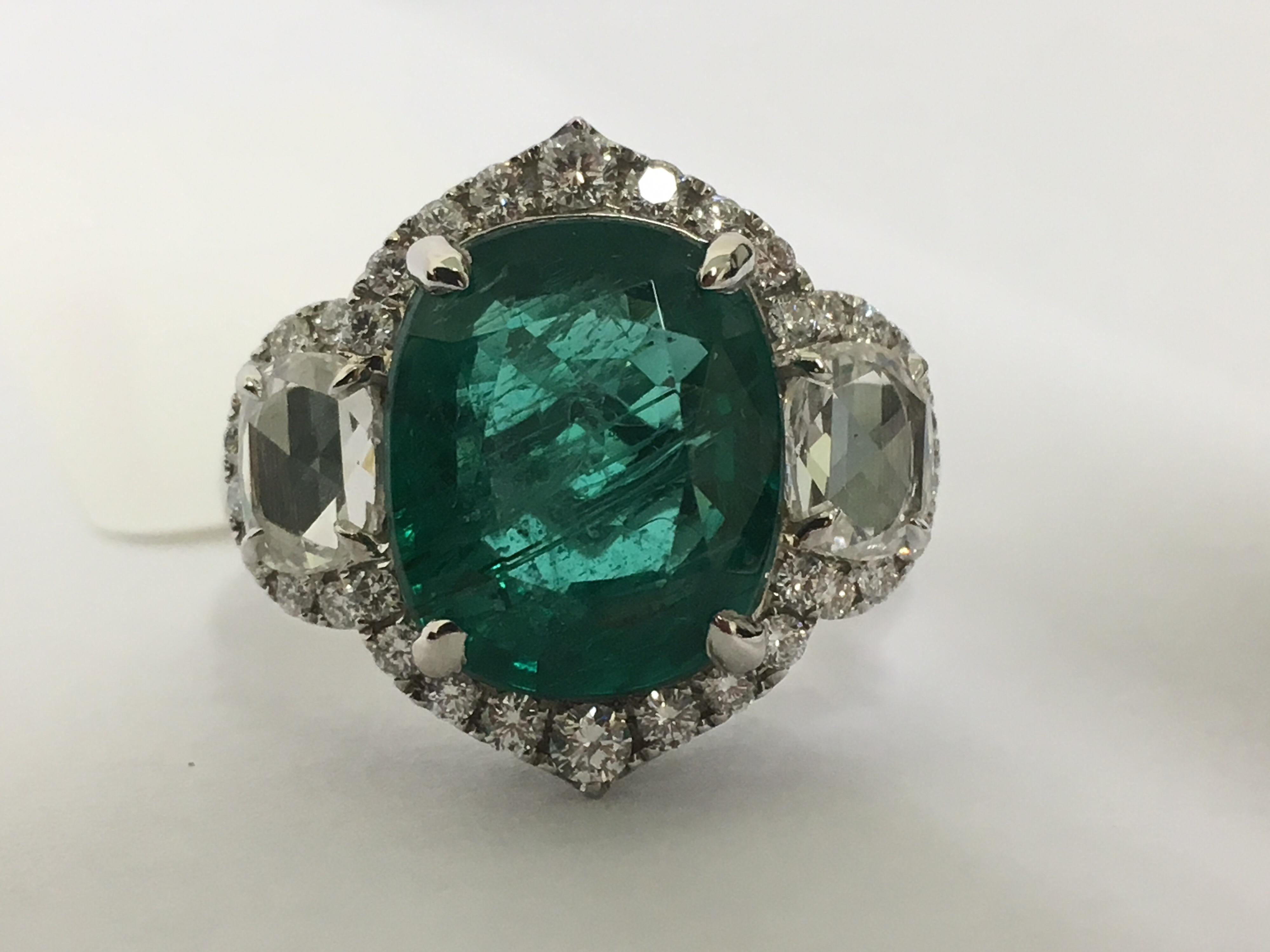 Emerald and Diamond Ring 4