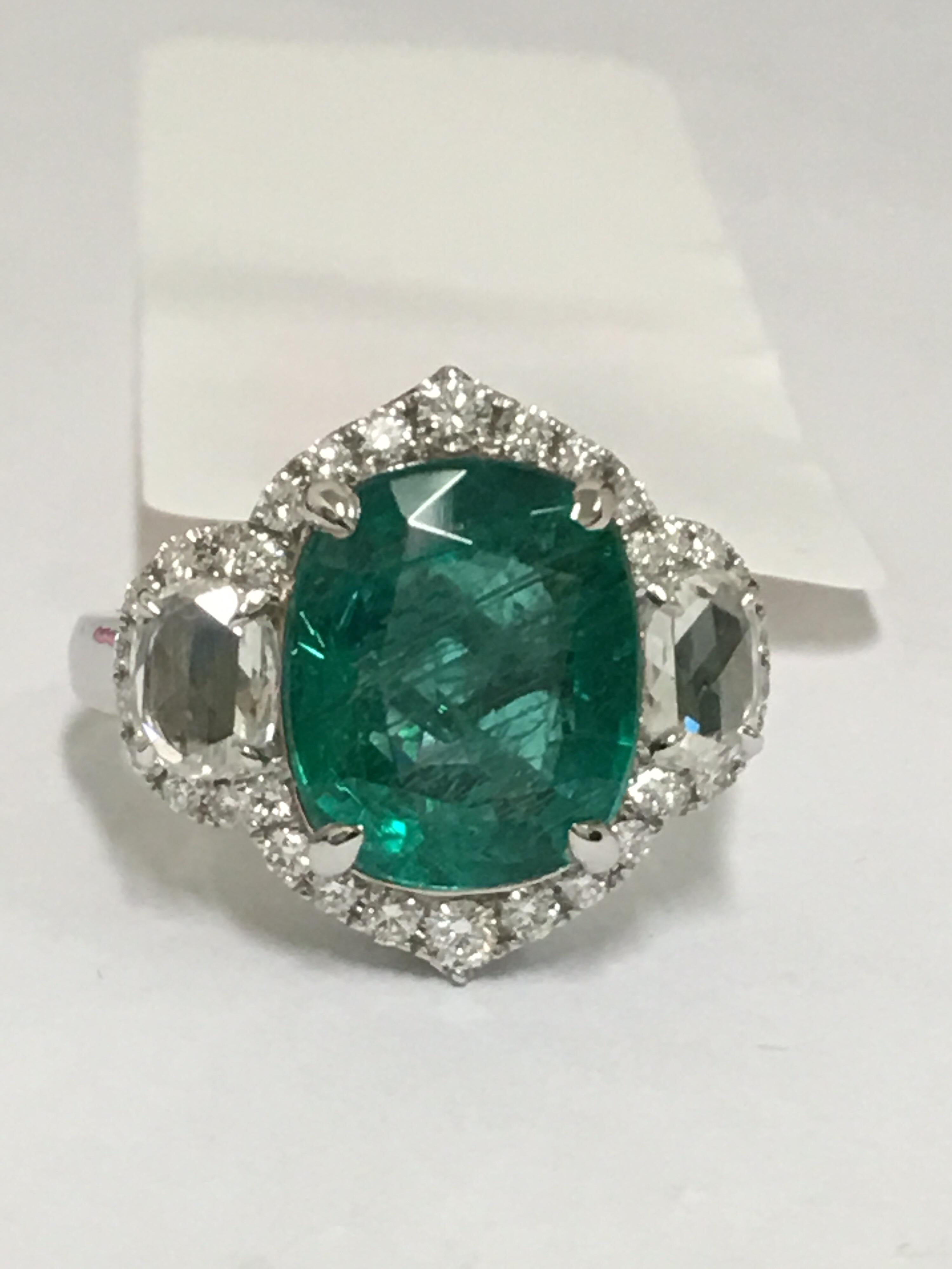 Emerald and Diamond Ring 8