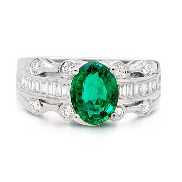 18k White Gold 1.7ct Emerald and 1.08ct Diamond Ring

A mix of textures sets off this emerald center stone.
Item: # 00886
Metal: 18k W
Color Weight: 1.70 ct.
Diamond Weight: 1.08 ct.