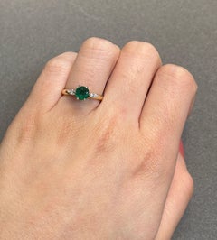 Emerald and Diamond Ring