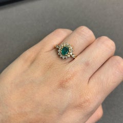 Emerald and Diamond Ring
