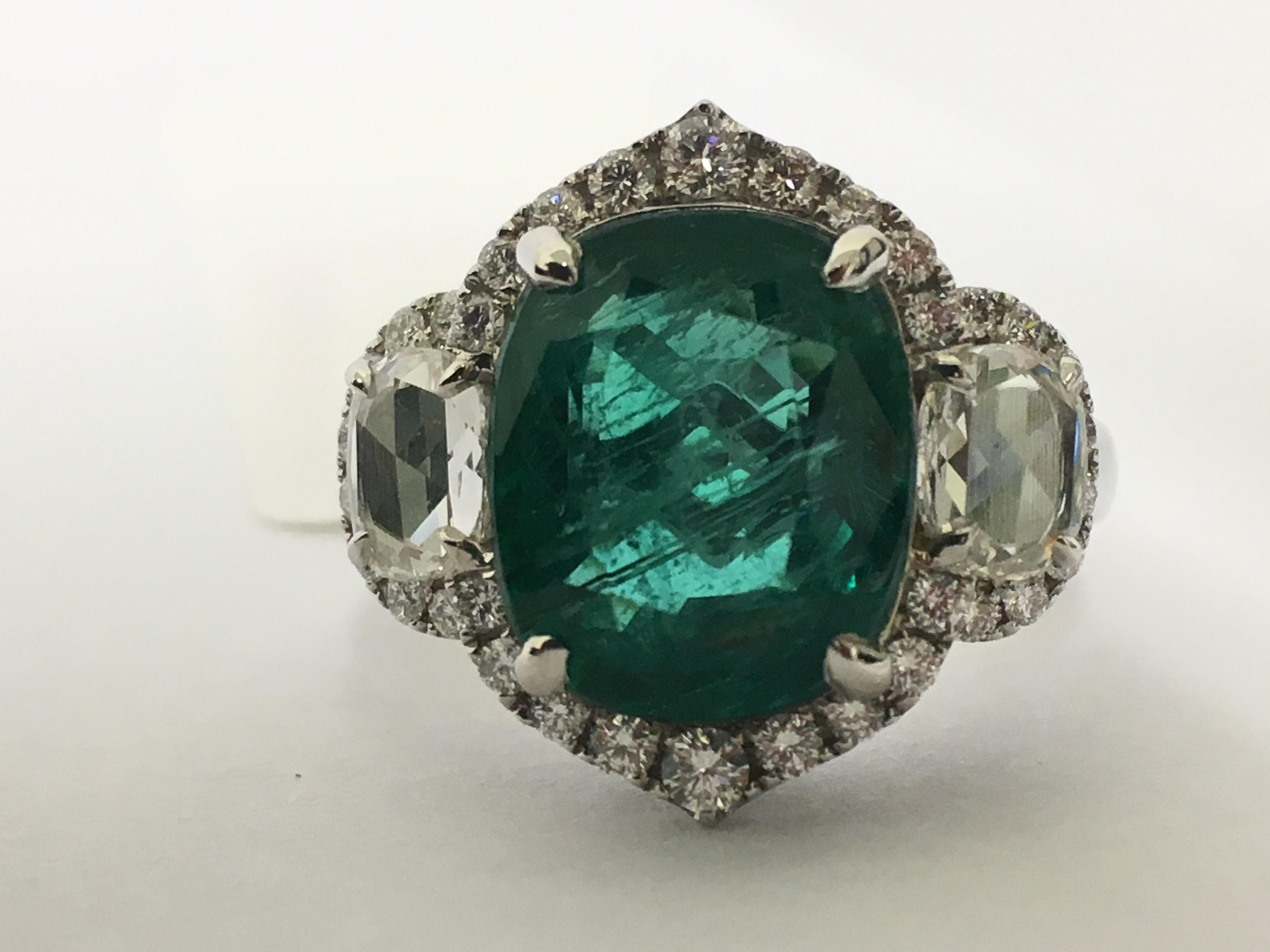 Emerald and Diamond Ring 1