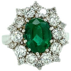 Emerald and Diamond Ring