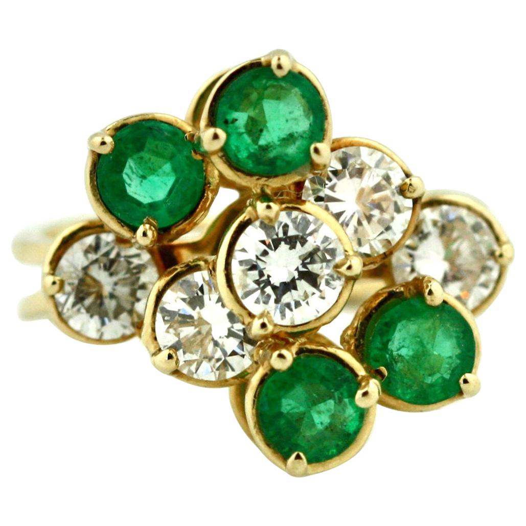 Emerald and Diamond Ring