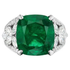 Emerald and Diamond Ring