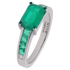 Emerald and Diamond Ring