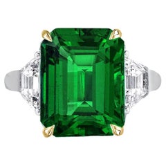 Smaragd- und Diamant-Ring