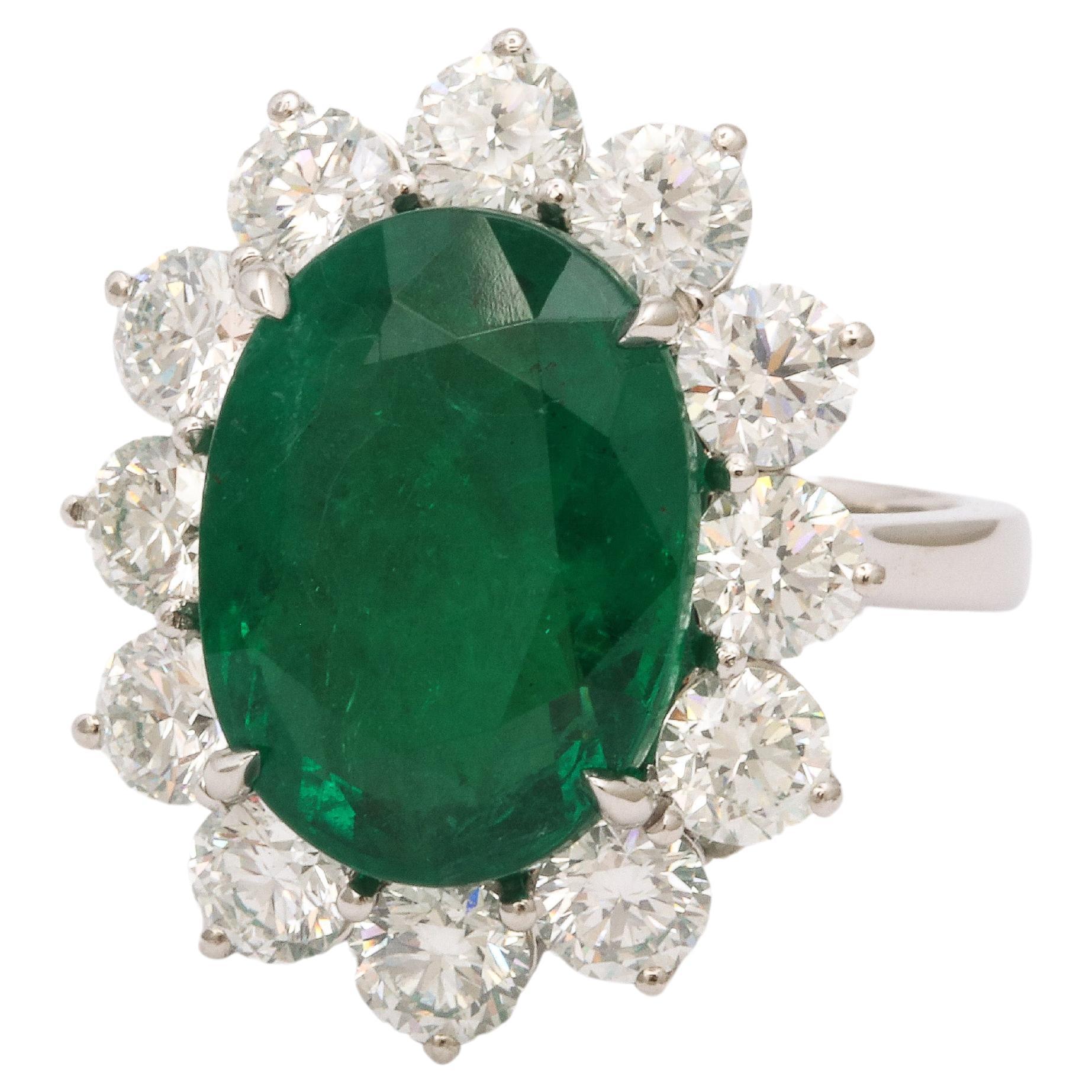 Emerald and Diamond Ring 