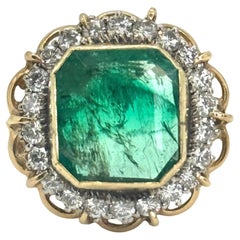 Emerald and Diamond Ring