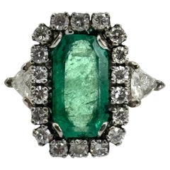 Emerald and Diamond Ring