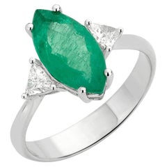 Emerald and Diamond Ring