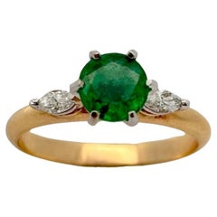 Emerald and Diamond Ring