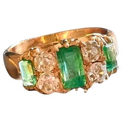 Emerald and Diamond Ring, signed G. R. Addis, Australia, circa 1890–1910